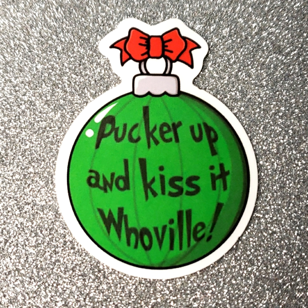 GRINCH CHRISTMAS Waterproof sticker DR. SEUSS